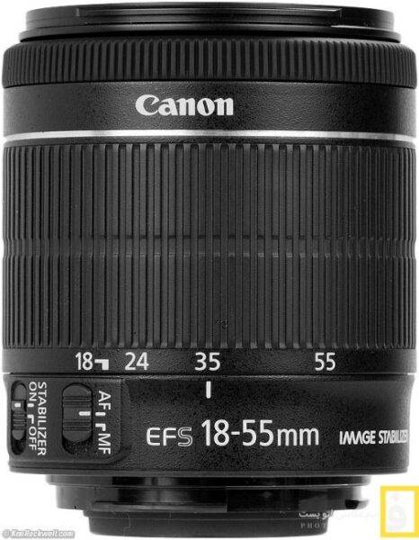 بررسی لنز Canon 18-55 IS STM