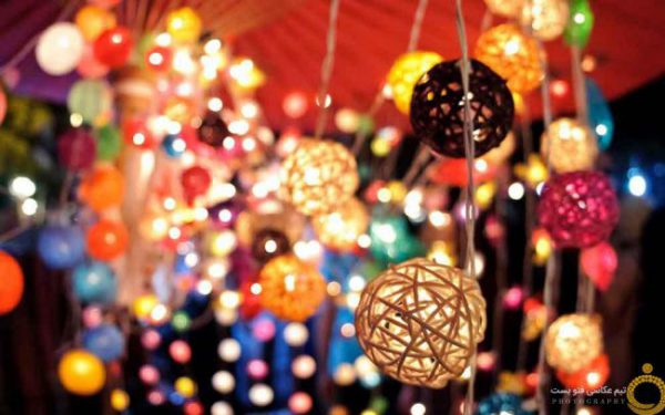 Colored-Lanterns-Garlands-Macro-Bokeh-Lights